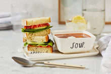 Load image into Gallery viewer, Magenta - Stem Print Soup + Sandwich Set
