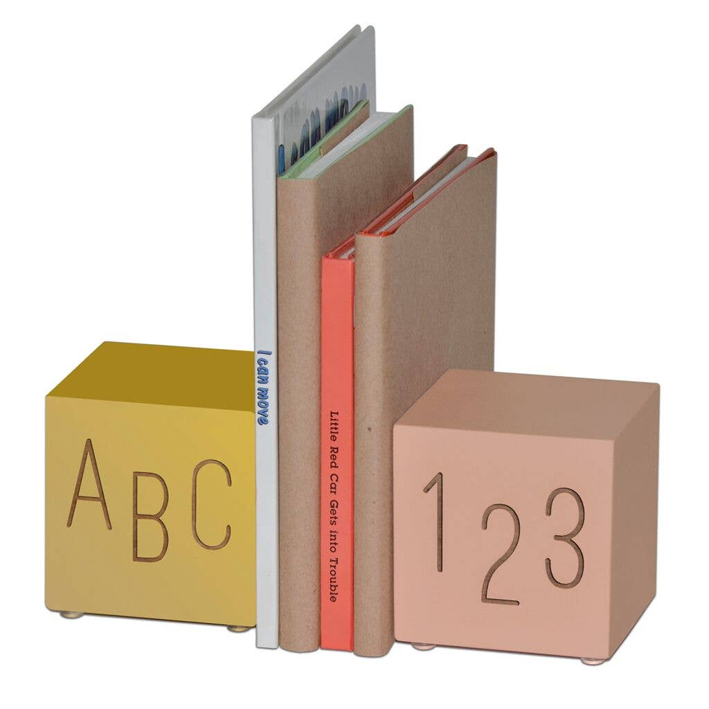 Tree by Kerri Lee - Pink and Gold Bookends ABC123