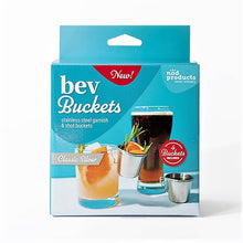 Load image into Gallery viewer, NOD Products - Bev Buckets | Garnish &amp; Shot Buckets - Classic Silver
