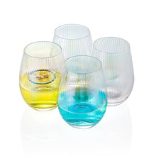 Load image into Gallery viewer, Everest Global - Iridescent Stemless Wine Glasses Set of 4
