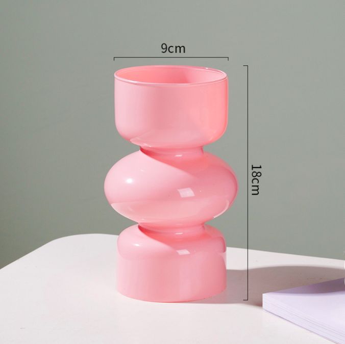 IVORE.GROUP - Nordic Glass Vase - Pink