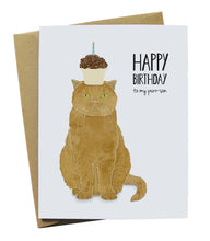 Load image into Gallery viewer, Paper Wolf Design - Cat Purr-son Birthday Card
