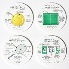 Load image into Gallery viewer, Dishique - Tennis Anatomy Coasters
