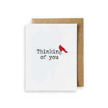 Load image into Gallery viewer, The Crafted Goat - Thinking of You Cardinal Card
