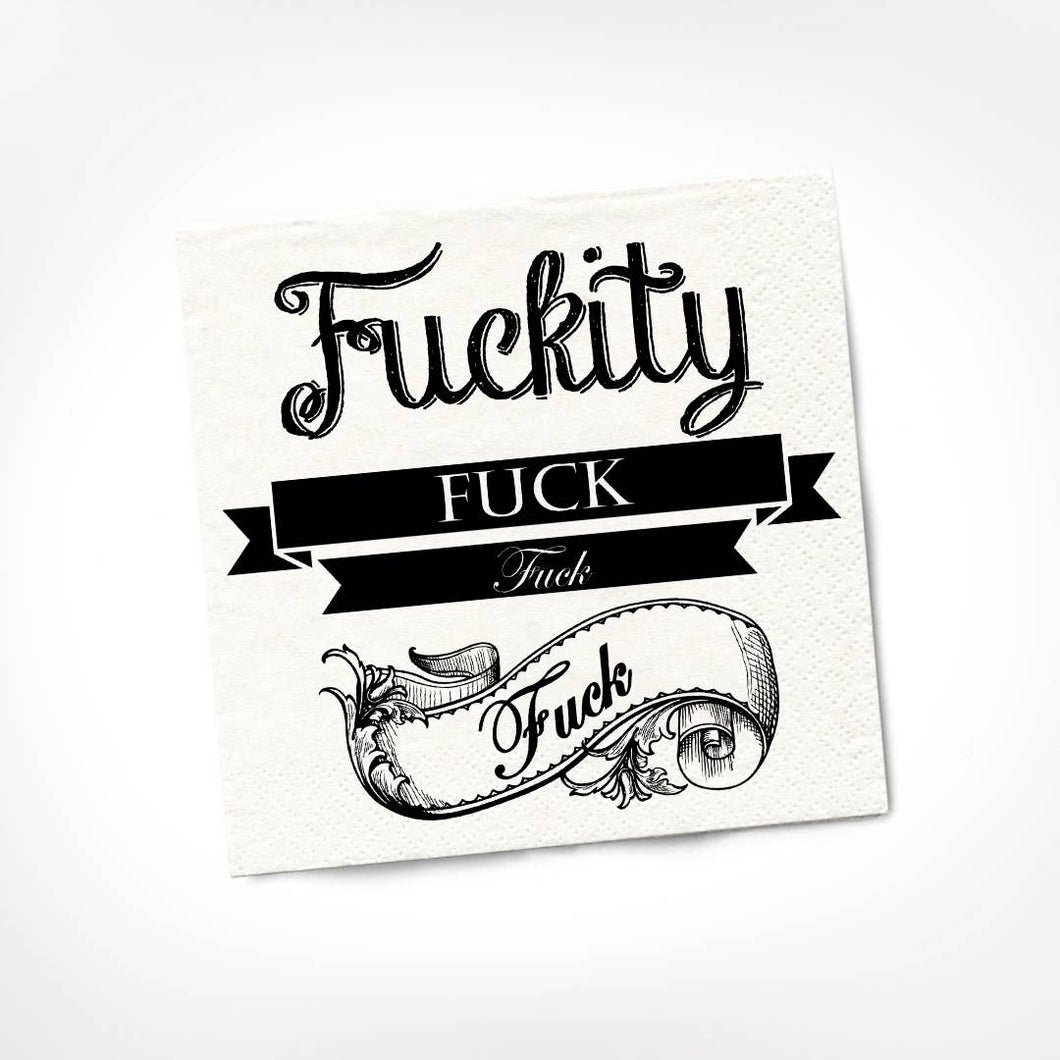 Twisted Wares - Fuckity Fuck Fuck COCKTAIL NAPKIN