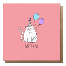Load image into Gallery viewer, Neon Magpie - Party Cat Card
